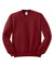 Jerzees 562M/562MR Mens NuBlend Fleece Crewneck Sweatshirt Cardinal Red Flat Front