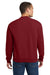 Jerzees 562M/562MR Mens NuBlend Fleece Crewneck Sweatshirt Cardinal Red Model Back