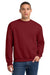 Jerzees 562M/562MR Mens NuBlend Fleece Crewneck Sweatshirt Cardinal Red Model Front