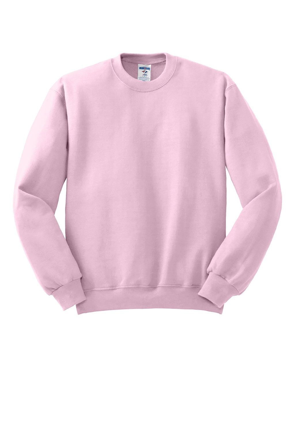 Jerzees 562M/562MR Mens NuBlend Fleece Crewneck Sweatshirt Classic Pink Flat Front