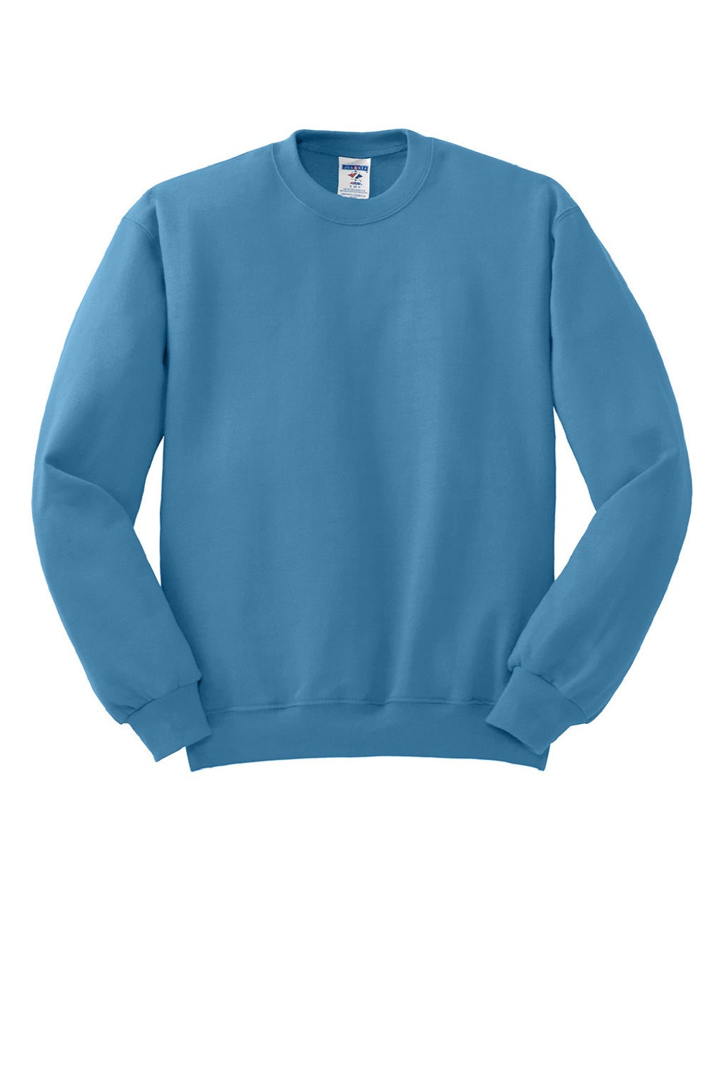 Jerzees 562M/562MR Mens NuBlend Fleece Crewneck Sweatshirt Columbia Blue Flat Front