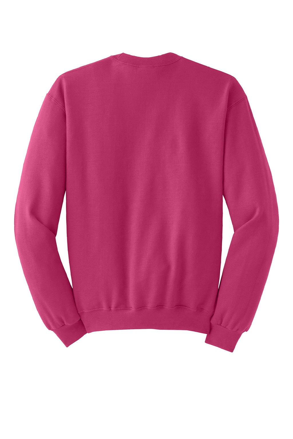 Jerzees 562M/562MR Mens NuBlend Fleece Crewneck Sweatshirt Cyber Pink Flat Back