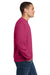 Jerzees 562M/562MR Mens NuBlend Fleece Crewneck Sweatshirt Cyber Pink Model Side