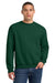Jerzees 562M/562MR Mens NuBlend Fleece Crewneck Sweatshirt Forest Green Model Front
