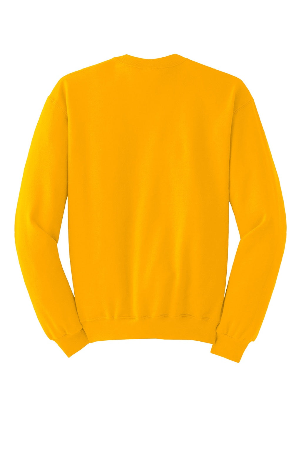 Jerzees 562M/562MR Mens NuBlend Fleece Crewneck Sweatshirt Gold Flat Back