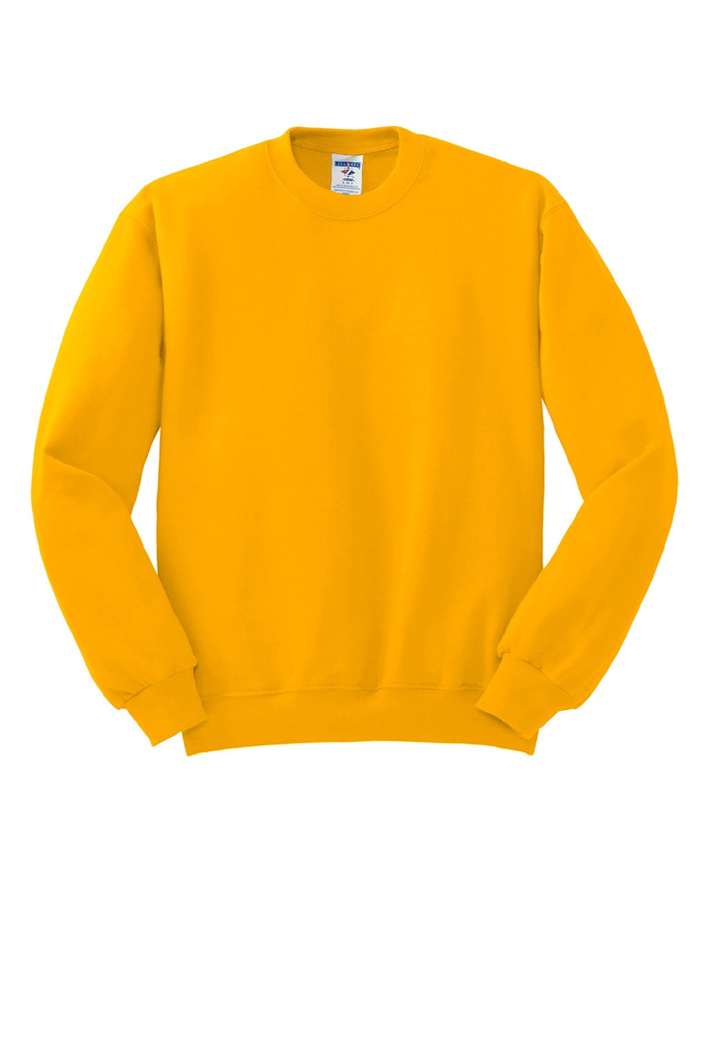Jerzees 562M/562MR Mens NuBlend Fleece Crewneck Sweatshirt Gold Flat Front
