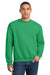 Jerzees 562M/562MR Mens NuBlend Fleece Crewneck Sweatshirt Kelly Green Model Front