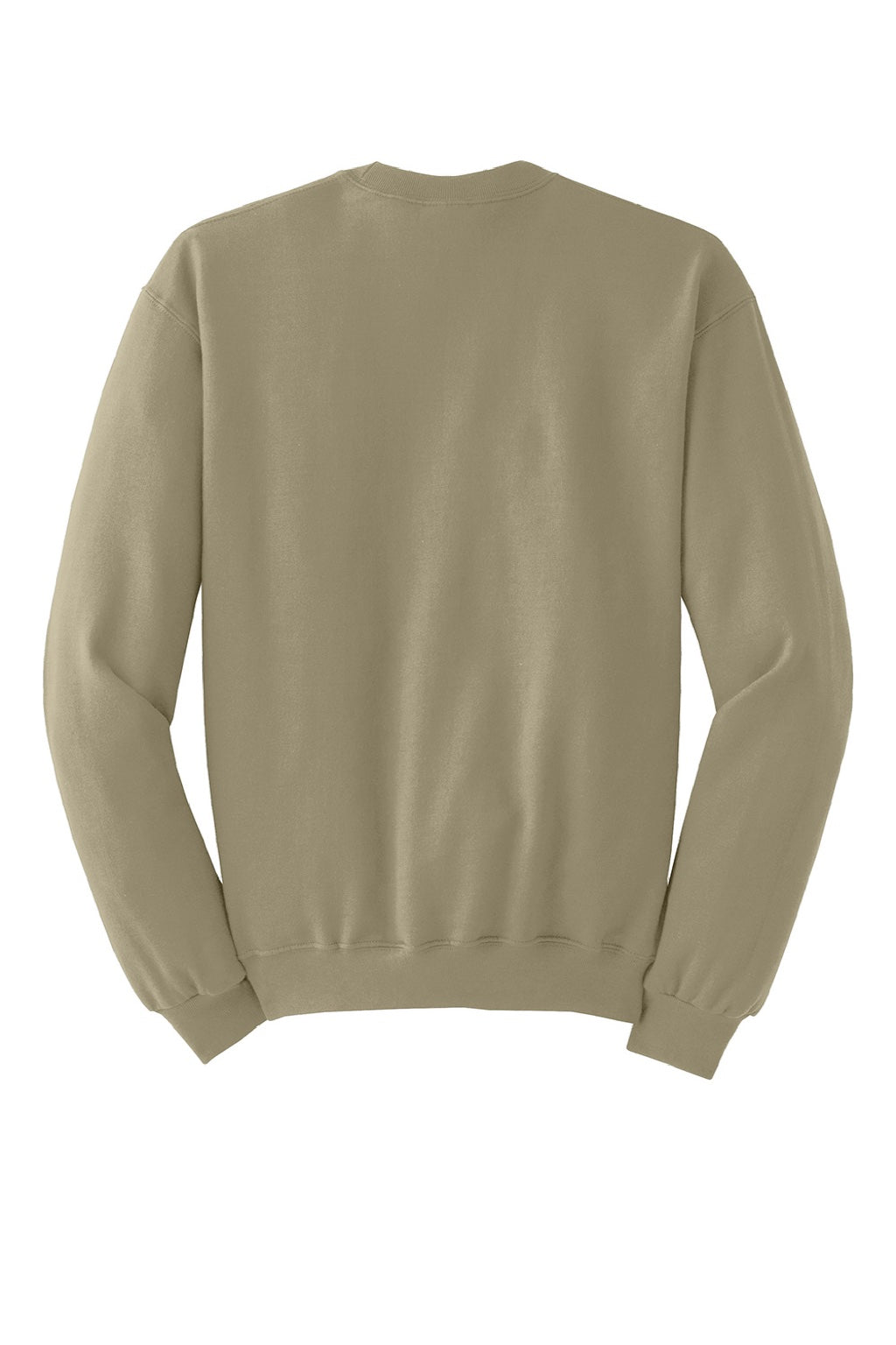 Jerzees 562M/562MR Mens NuBlend Fleece Crewneck Sweatshirt Khaki Brown Flat Back