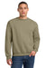Jerzees 562M/562MR Mens NuBlend Fleece Crewneck Sweatshirt Khaki Brown Model Front