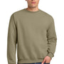 Jerzees Mens NuBlend Fleece Crewneck Sweatshirt - Khaki Brown