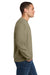 Jerzees 562M/562MR Mens NuBlend Fleece Crewneck Sweatshirt Khaki Brown Model Side