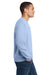 Jerzees 562M/562MR Mens NuBlend Fleece Crewneck Sweatshirt Light Blue Model Side