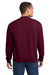 Jerzees 562M/562MR Mens NuBlend Fleece Crewneck Sweatshirt Maroon Model Back
