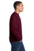 Jerzees 562M/562MR Mens NuBlend Fleece Crewneck Sweatshirt Maroon Model Side