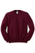 Jerzees 562M/562MR Mens NuBlend Fleece Crewneck Sweatshirt Maroon Flat Front