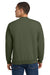 Jerzees 562M/562MR Mens NuBlend Fleece Crewneck Sweatshirt Heather Military Green Model Back
