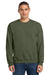 Jerzees 562M/562MR Mens NuBlend Fleece Crewneck Sweatshirt Heather Military Green Model Front