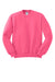 Jerzees 562M/562MR Mens NuBlend Fleece Crewneck Sweatshirt Neon Pink Flat Front