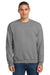 Jerzees 562M/562MR Mens NuBlend Fleece Crewneck Sweatshirt Oxford Grey Model Front