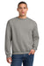 Jerzees 562M/562MR Mens NuBlend Fleece Crewneck Sweatshirt Rock Grey Model Front