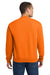 Jerzees 562M/562MR Mens NuBlend Fleece Crewneck Sweatshirt Safety Orange Model Back