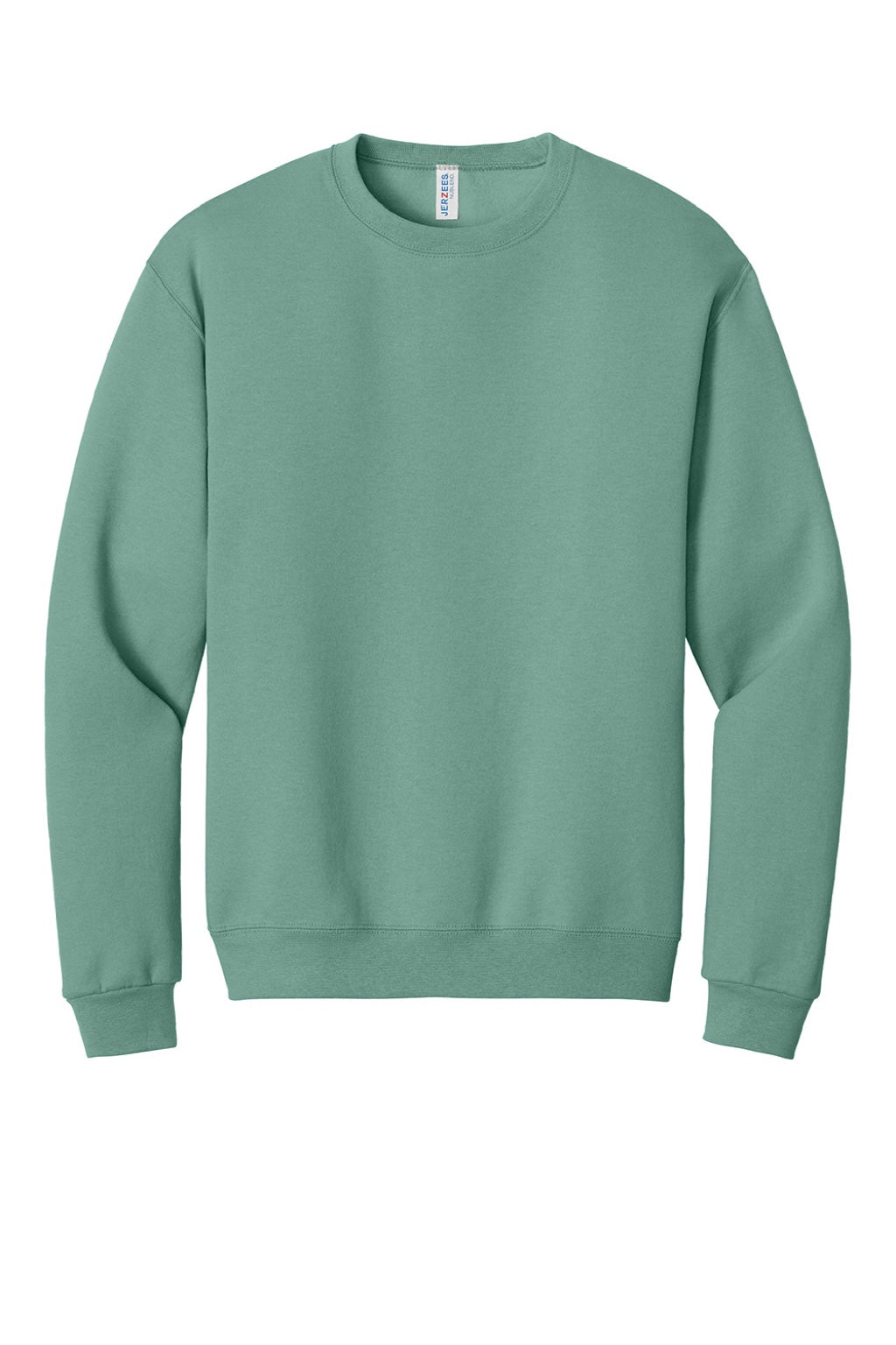Jerzees 562M/562MR Mens NuBlend Fleece Crewneck Sweatshirt Sage Green Flat Front