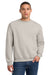 Jerzees 562M/562MR Mens NuBlend Fleece Crewneck Sweatshirt Sandstone Brown Model Front
