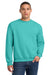 Jerzees 562M/562MR Mens NuBlend Fleece Crewneck Sweatshirt Scuba Blue Model Front