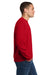 Jerzees 562M/562MR Mens NuBlend Fleece Crewneck Sweatshirt True Red Model Side