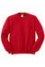 Jerzees 562M/562MR Mens NuBlend Fleece Crewneck Sweatshirt True Red Flat Front