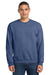 Jerzees 562M/562MR Mens NuBlend Fleece Crewneck Sweatshirt Vintage Heather Blue Model Front