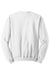 Jerzees 562M/562MR Mens NuBlend Fleece Crewneck Sweatshirt White Flat Back