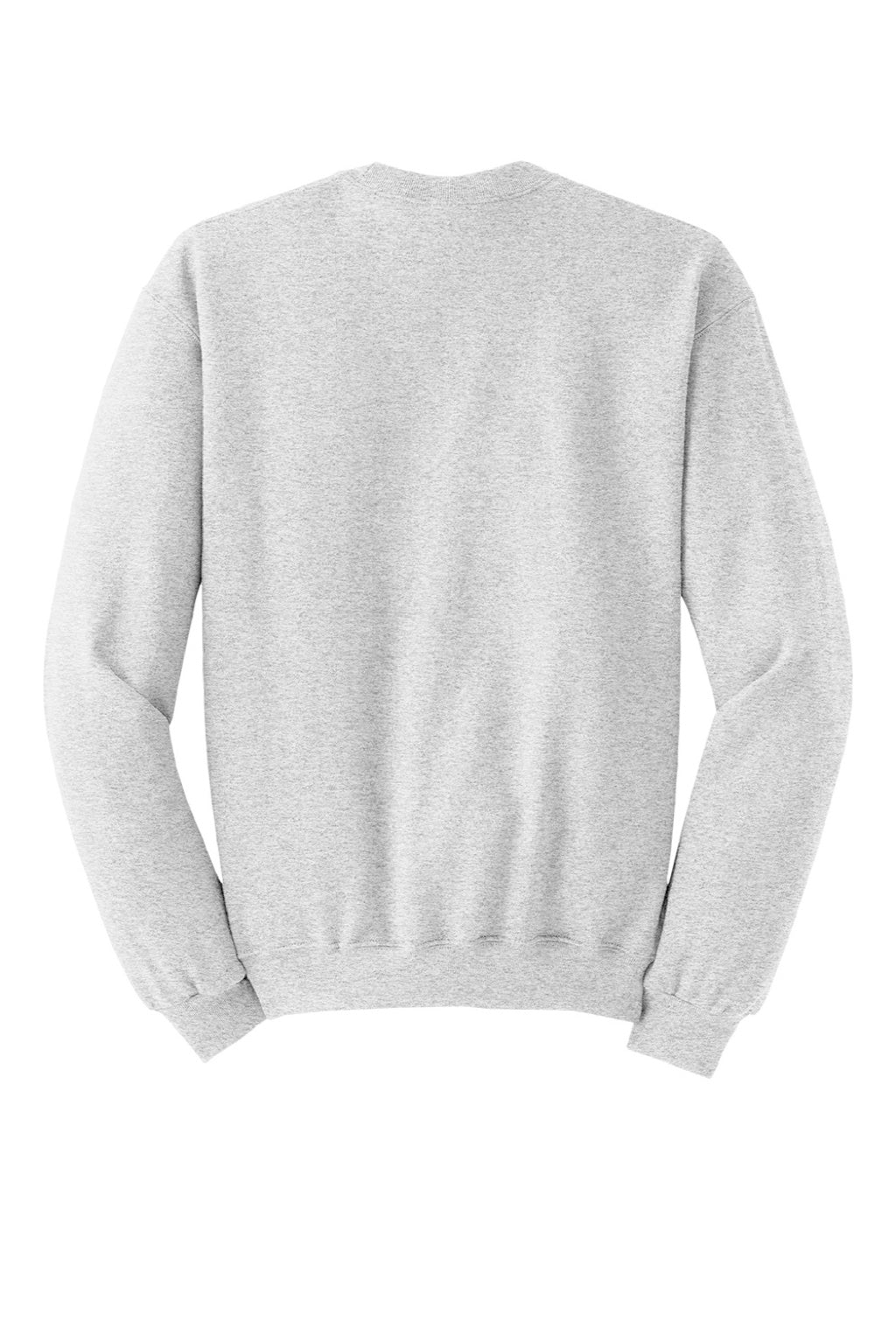 Jerzees 562M/562MR Mens NuBlend Fleece Crewneck Sweatshirt Ash Grey Flat Back