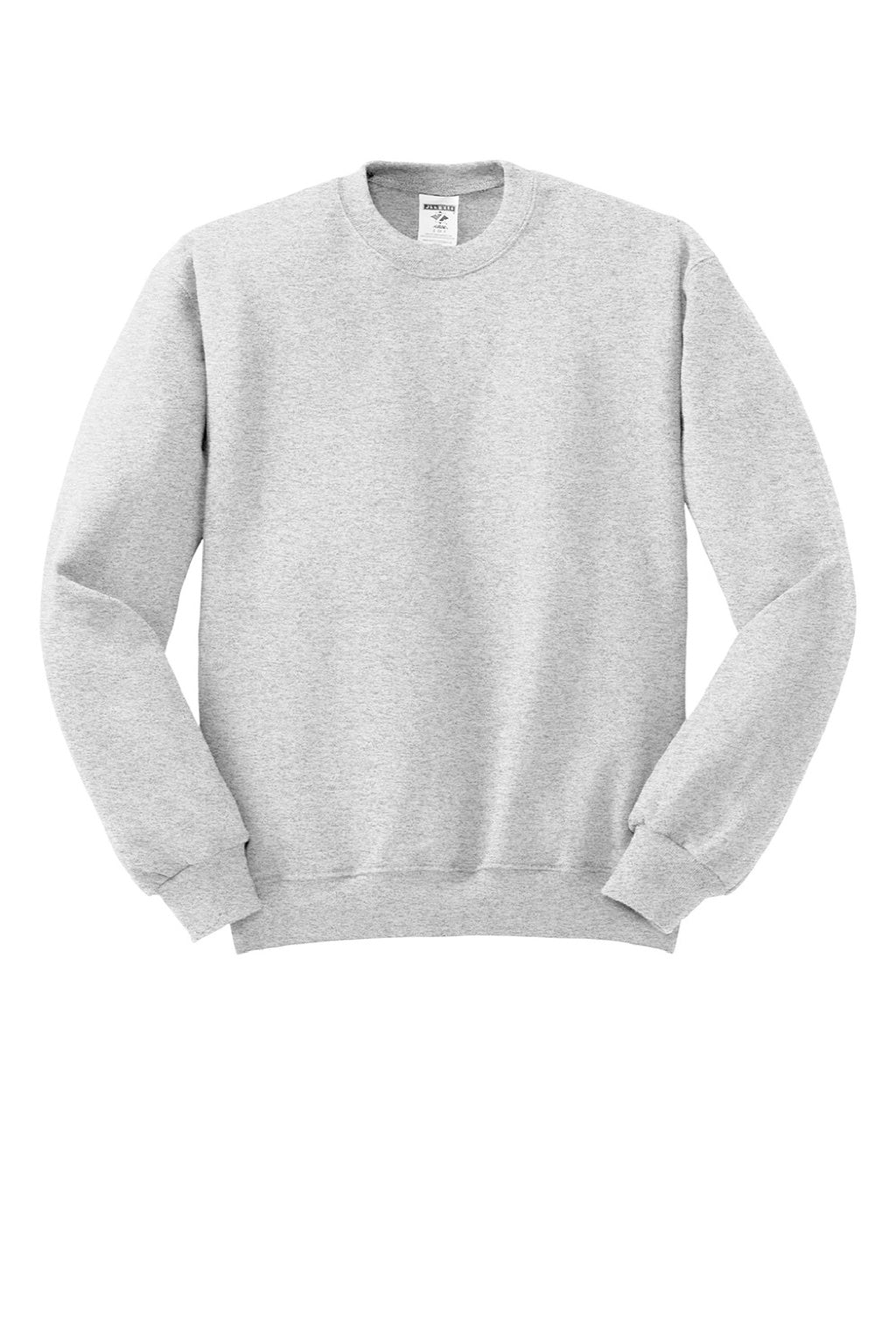 Jerzees 562M/562MR Mens NuBlend Fleece Crewneck Sweatshirt Ash Grey Flat Front