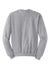 Jerzees 562M/562MR Mens NuBlend Fleece Crewneck Sweatshirt Heather Grey Flat Back