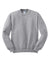 Jerzees 562M/562MR Mens NuBlend Fleece Crewneck Sweatshirt Heather Grey Flat Front