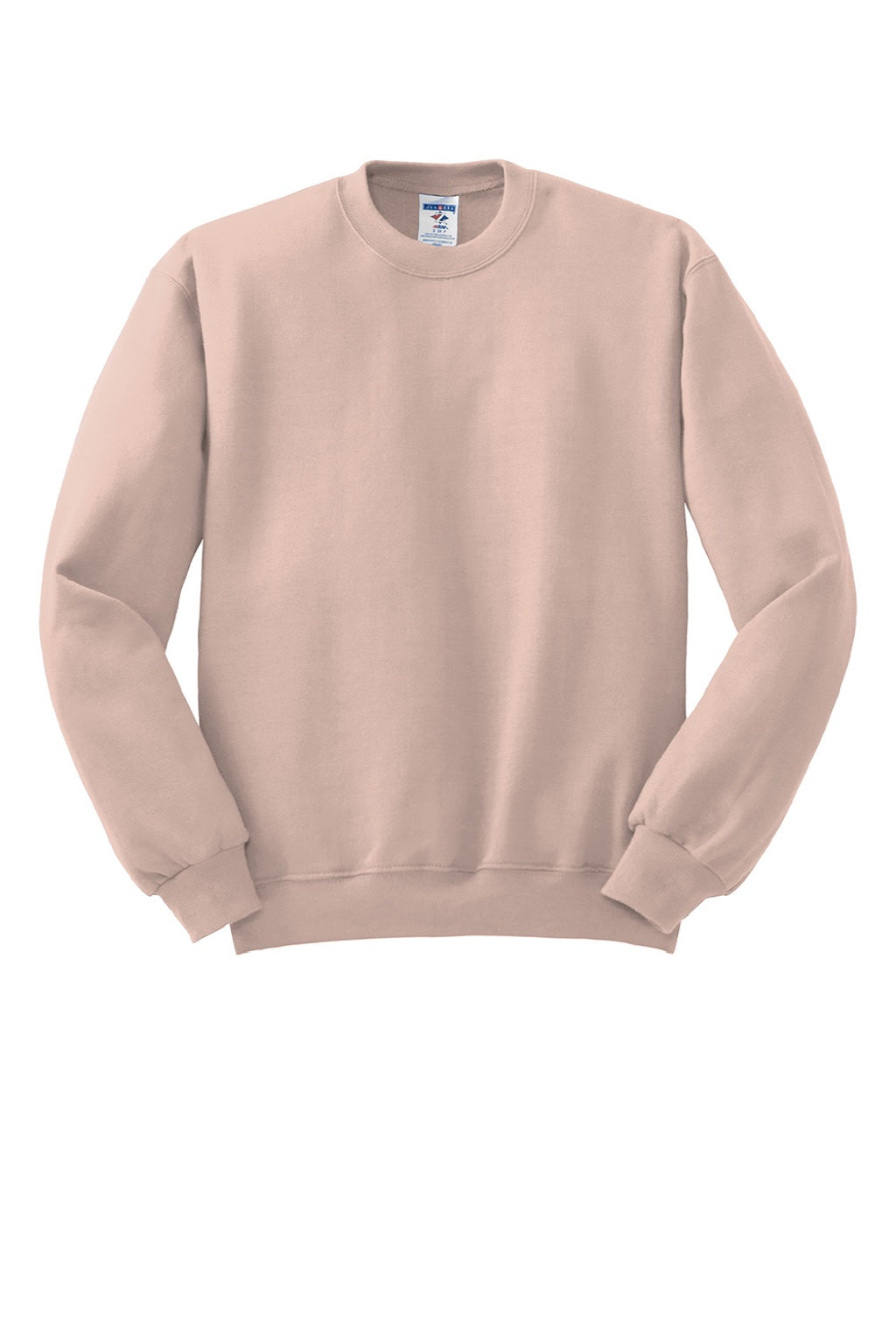Jerzees 562M/562MR Mens NuBlend Fleece Crewneck Sweatshirt Blush Pink Flat Front