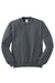 Jerzees 562M/562MR Mens NuBlend Fleece Crewneck Sweatshirt Charcoal Grey Flat Front