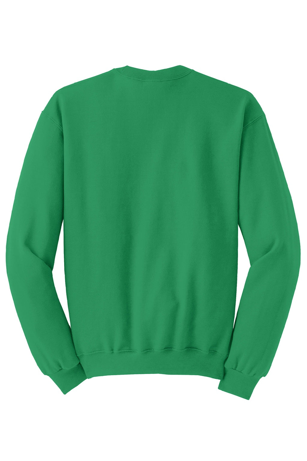 Jerzees 562M/562MR Mens NuBlend Fleece Crewneck Sweatshirt Kelly Green Flat Back