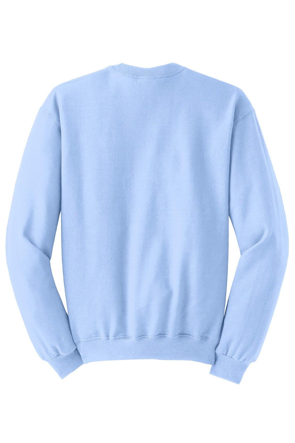 Jerzees 562M/562MR Mens NuBlend Fleece Crewneck Sweatshirt Light Blue Flat Back