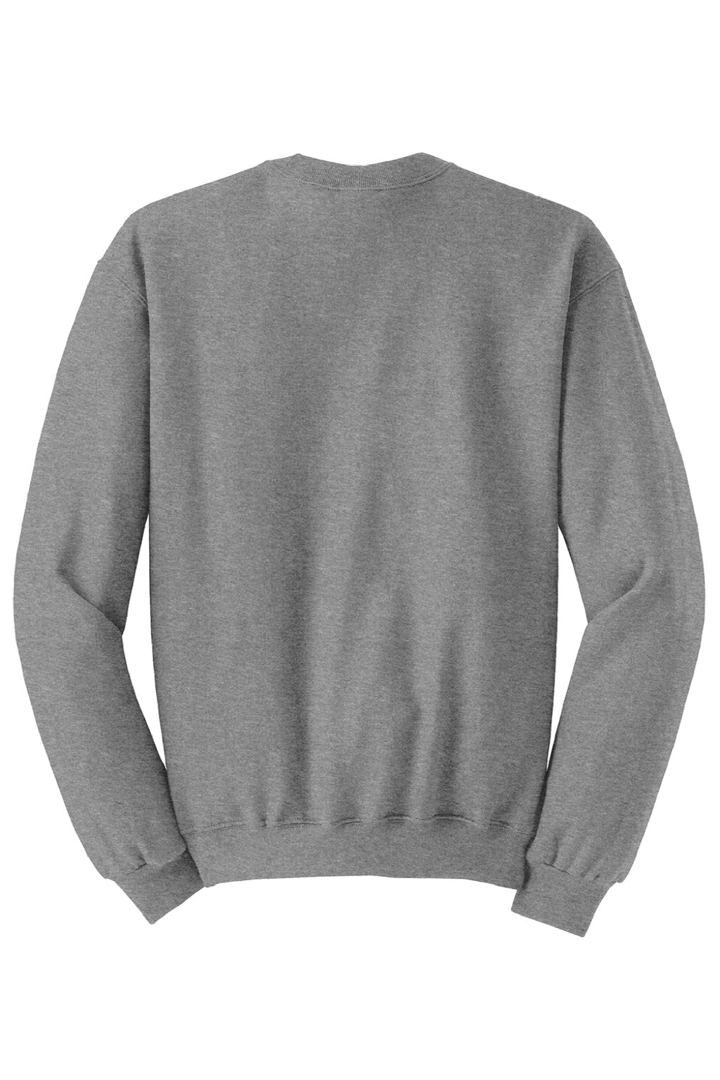 Jerzees 562M/562MR Mens NuBlend Fleece Crewneck Sweatshirt Oxford Grey Flat Back
