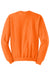 Jerzees 562M/562MR Mens NuBlend Fleece Crewneck Sweatshirt Safety Orange Flat Back