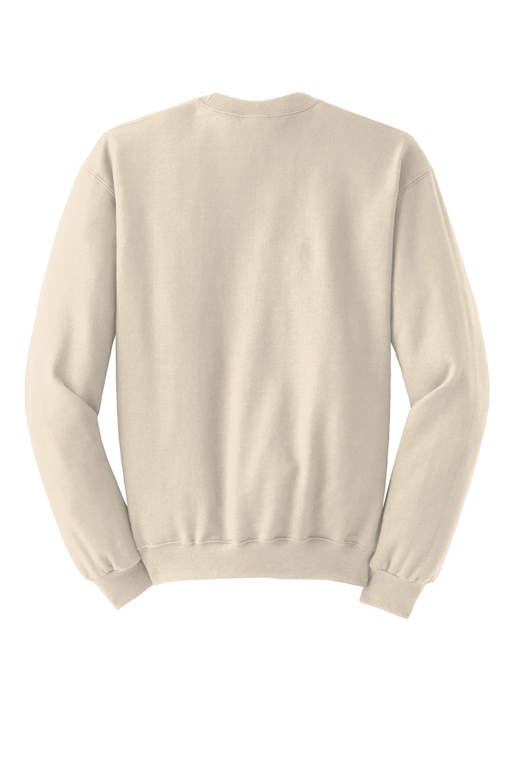 Jerzees 562M/562MR Mens NuBlend Fleece Crewneck Sweatshirt Heather Sweet Cream Flat Back
