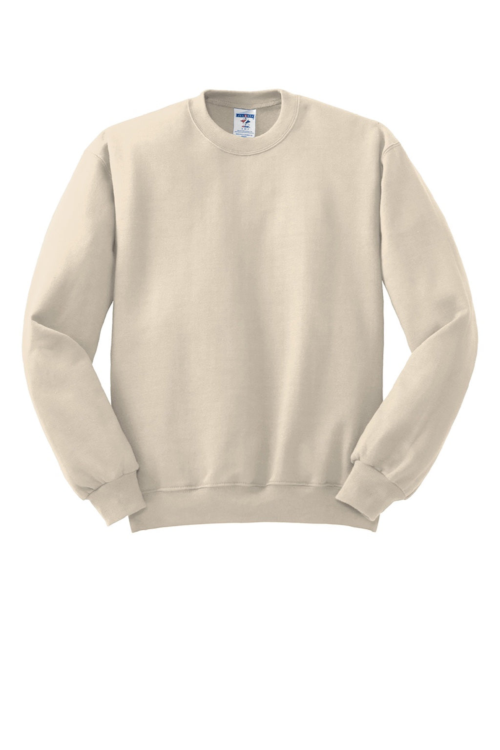 Jerzees 562M/562MR Mens NuBlend Fleece Crewneck Sweatshirt Heather Sweet Cream Flat Front