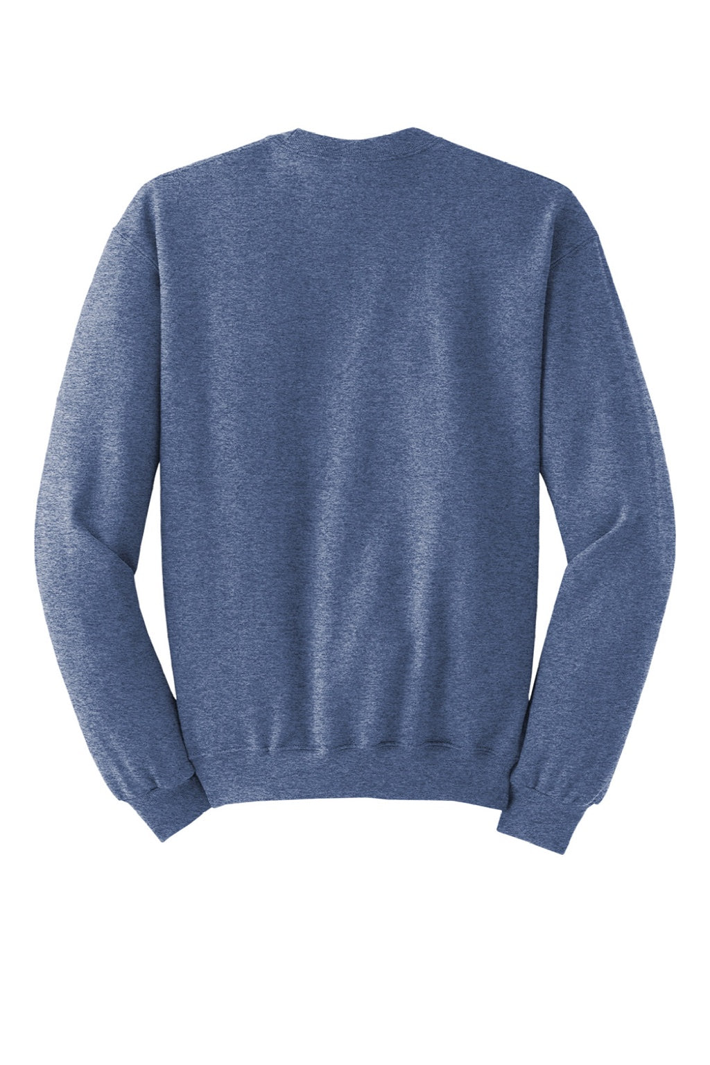 Jerzees 562M/562MR Mens NuBlend Fleece Crewneck Sweatshirt Vintage Heather Blue Flat Back