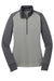 Nike 578674 Womens Dri-Fit Moisture Wicking 1/4 Zip Sweatshirt Heather Grey/Dark Grey Flat Front