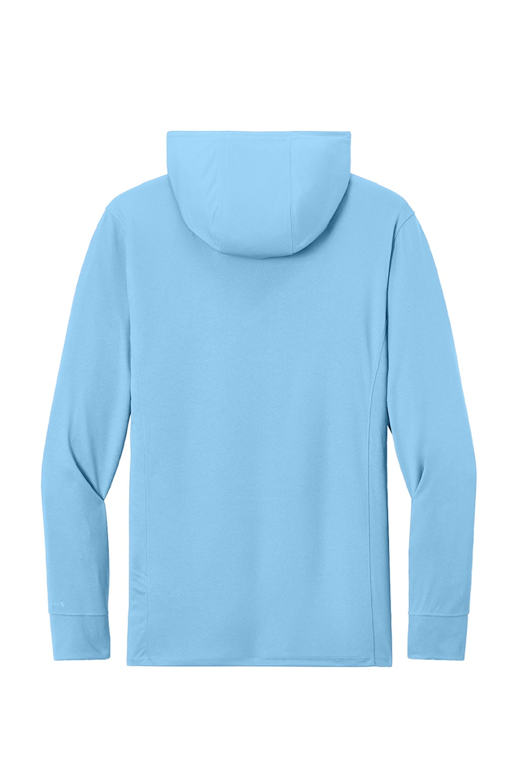 Carhartt CT106923 Mens Force Sun Defender Moisture Wicking Long Sleeve Hooded T-Shirt Hoodie w/ Pouch Pocket Fresh Water Blue Flat Back