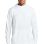 Carhartt Mens Force Sun Defender Moisture Wicking Long Sleeve Hooded T-Shirt Hoodie w/ Pouch Pocket - White