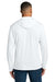 Carhartt CT106923 Mens Force Sun Defender Moisture Wicking Long Sleeve Hooded T-Shirt Hoodie w/ Pouch Pocket White Model Back