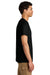Jerzees 570M Mens Premium Short Sleeve Crewneck T-Shirt Black Ink Model Side